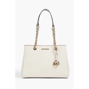 NWT Michael Kors Sussanah Large Tote Saffiano Leather - Light Cream